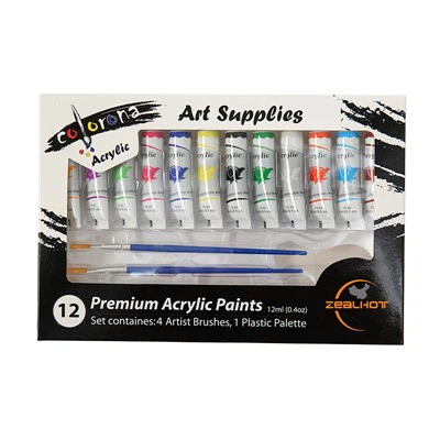 How to create a marbling effect with acrylic paint colors?